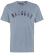 Men's Barbour Ancroft Tartan Cotton T-Shirt - Mid Grey Marl