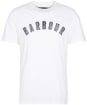 Men's Barbour Ancroft Tartan Cotton T-Shirt - White