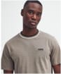 Men's Barbour International Buxton Tipped Cotton T-Shirt - Brindle