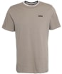 Men's Barbour International Buxton Tipped Cotton T-Shirt - Brindle