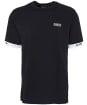 Men's Barbour International Heim Short Sleeve Cotton T-Shirt - Black