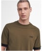 Men's Barbour International Heim Short Sleeve Cotton T-Shirt - Military Olive