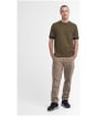 Men's Barbour International Heim Short Sleeve Cotton T-Shirt - Military Olive