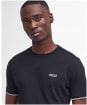 Men's Barbour International Philip Tipped Cuff Cotton T-Shirt - Black