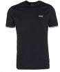 Men's Barbour International Philip Tipped Cuff Cotton T-Shirt - Black