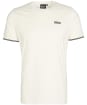 Men's Barbour International Philip Tipped Cuff Cotton T-Shirt - Whisper White