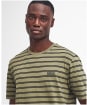 Men's Barbour International Bernie Stripe Cotton T-Shirt - Bleached Olive