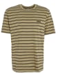 Men's Barbour International Bernie Stripe Cotton T-Shirt - Bleached Olive