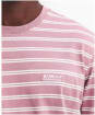 Men's Barbour International Bernie Stripe Cotton T-Shirt - Granite Pink