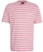 Men's Barbour International Bernie Stripe Cotton T-Shirt - Granite Pink