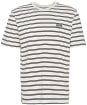 Men's Barbour International Bernie Stripe Cotton T-Shirt - Whisper White