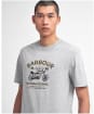 Cafe Graphic T - Grey Marl