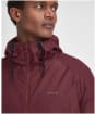 Men's Barbour Hooded Domus Waterproof Jacket - Bordeaux