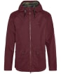 Men's Barbour Hooded Domus Waterproof Jacket - Bordeaux