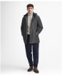 Men's Barbour Chelsea Mac Waterproof Jacket - CHARCOAL/BLUE GR