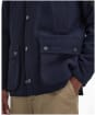 Men's Barbour Bedale Wool Jacket - NAVY/GREENLOCH