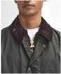 Men's Barbour Border Waxed Jacket - Archive Olive