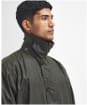 Men's Barbour Border Waxed Jacket - Archive Olive