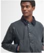 Men's Barbour Ambleside Waxed Jacket - GREY/BLUE GRANIT