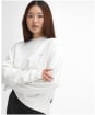 Women's Barbour Bede Oversized Crew Sweatshirt - Whisper White