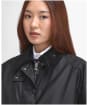 Women's Barbour Womens Transport Waxed Jacket - Black / Modern Tartan