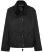 Women's Barbour Womens Transport Waxed Jacket - Black / Modern Tartan