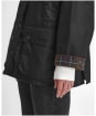 Women's Barbour Womens Bedale Waxed Jacket - Black / Modern Tartan