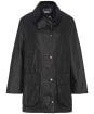 Women's Barbour Beaufort Waxed Jacket - Black / Modern Tartan