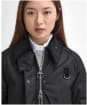 Women's Barbour Spey Waxed Jacket - Black / Modern Tartan