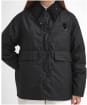 Women's Barbour Spey Waxed Jacket - Black / Modern Tartan