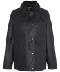 Women's Barbour Spey Waxed Jacket - Black / Modern Tartan