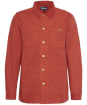 Men's Barbour Grindle Cotton Overshirt - Dark Ginger