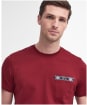 Men's Barbour Durness Pocket Tee - Highland Red