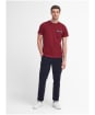 Men's Barbour Durness Pocket Tee - Highland Red