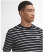 Men's Barbour International Bernie Stripe Cotton T-Shirt - Black