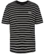 Men's Barbour International Bernie Stripe Cotton T-Shirt - Black