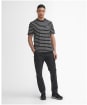 Men's Barbour International Bernie Stripe Cotton T-Shirt - Black