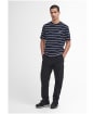 Men's Barbour International Buxton Stripe T-Shirt - Black