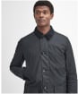 Men’s Barbour Waxed Mac - Black / Greenloch