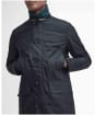 Men’s Barbour Waxed Mac - Black / Greenloch