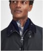 Men's Barbour Ambleside Waxed Jacket - Navy / Blue Granite