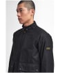 Men's Barbour International Craggan Waxed Jacket - Black