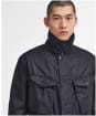 Men's Barbour International Boyer Waxed Jacket - Black