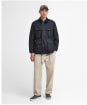 Men's Barbour International Boyer Waxed Jacket - Black