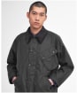 Men's Barbour International A7 Pacemaster Waxed Jacket - Charcoal