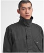 Men's Barbour International A7 Pacemaster Waxed Jacket - Charcoal