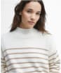 Women's Barbour Shelly Knit - CLOUD/CAMEL