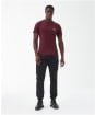 Men's Barbour International Small Logo Tee - Bordeaux