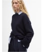 Women's Barbour Francis Wide Leg Trousers - Navy