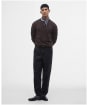 Men's Barbour Pima Cotton Crew Neck Sweater - Bitter Chocolate
